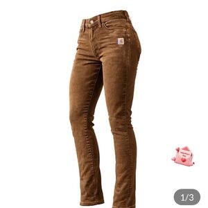 Carhartt Women's Straight Leg Tan Jeans